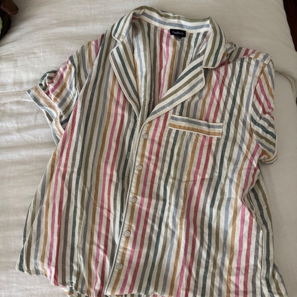 GAP Striped Short Sleeve Pajama Set - Picture 2 of 4